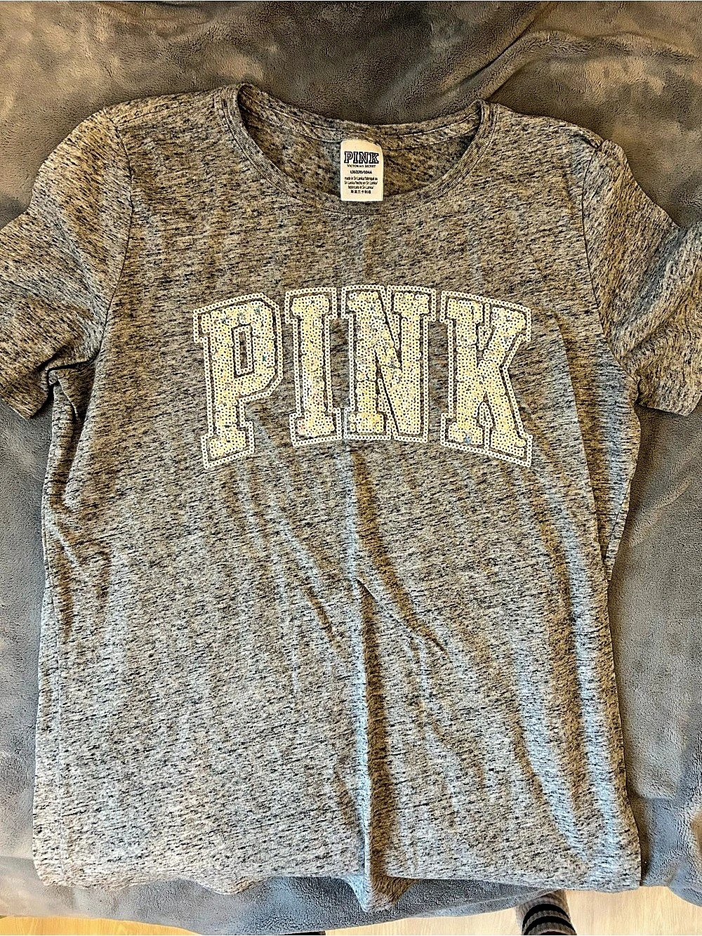 Victoria's Secret PINK Sequin Short Sleeve